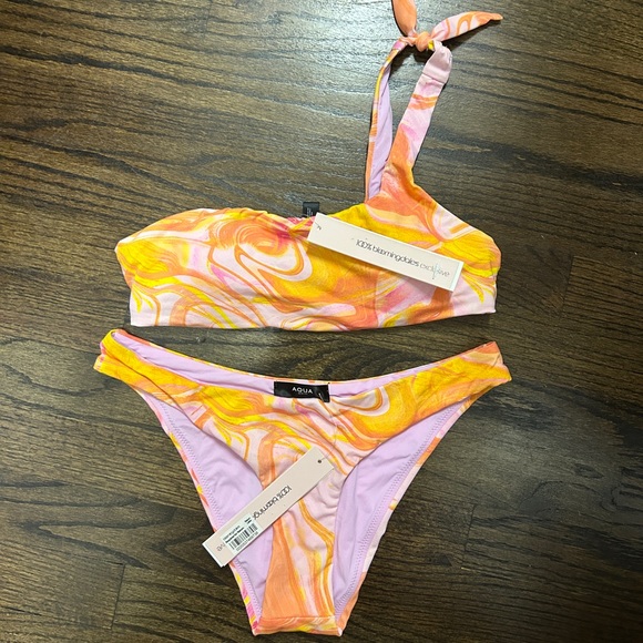 Aqua Bikini — Swirl Print - Picture 3 of 3